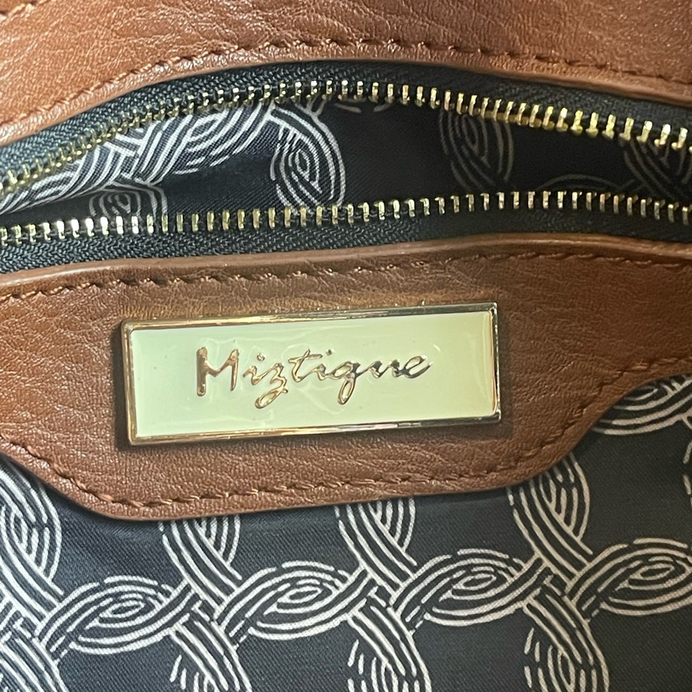 Miztique Tan Hobo Bag with Braided Strap - Picture 8 of 9